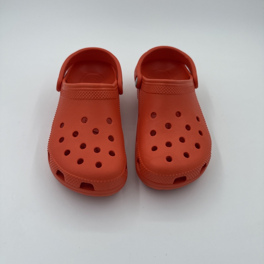 Crocs Clogs Orange Unisex Casual Water Classic Slip On Comfort Shoes M7 W9